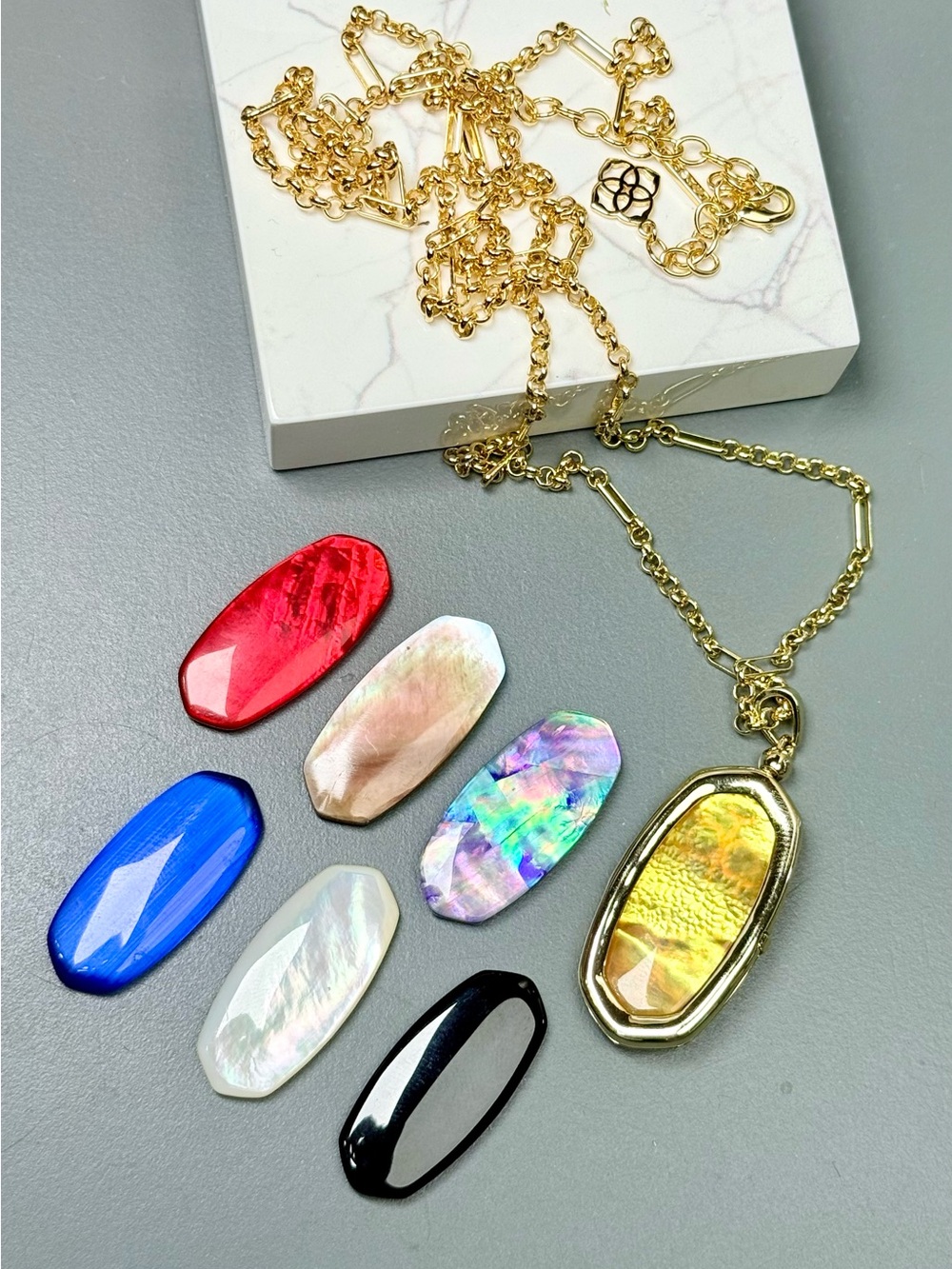 Elle Gold Locket (plus 6 stones)